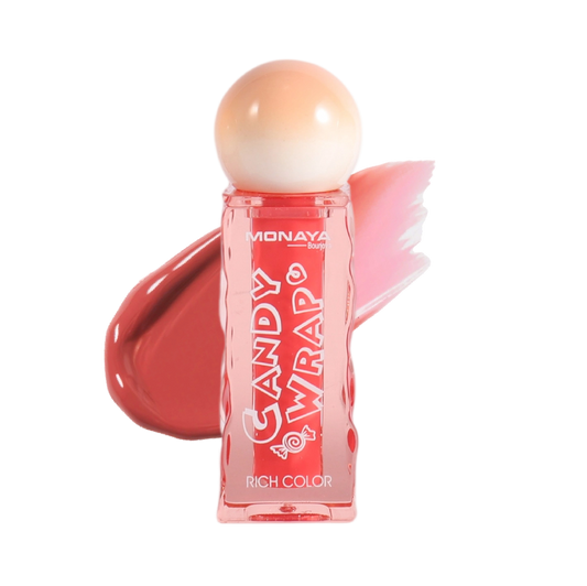 Monaya Candy Wrap Lip Gloss, 12 Shades, High Shine, 4.5ml, OSL-G013