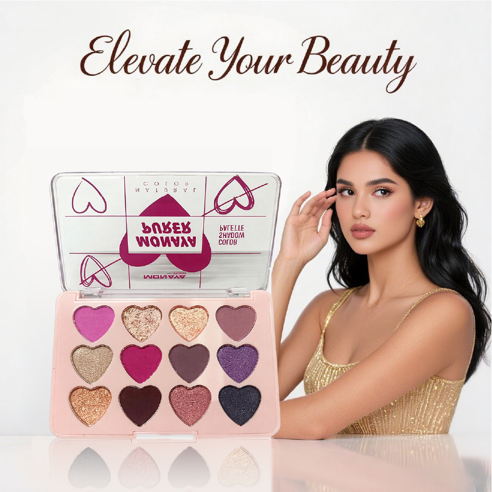 Monaya Purer Eyeshadow Palette, 12 Colors, OSL-Y003