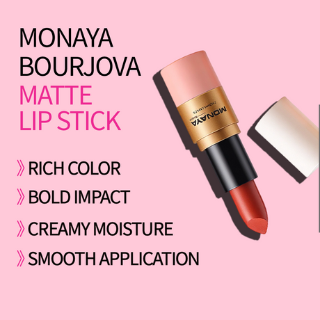 Monaya Soft Touch Lipstick, Creamy Formula, 6 Shades, OSL-L008