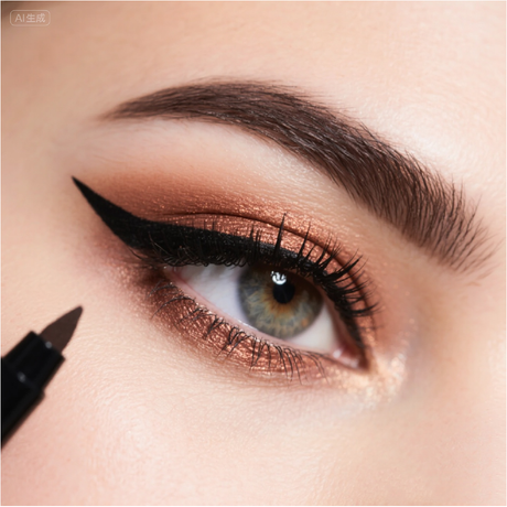 Monaya Liquid Precision Eyeliner, OSL-N003, Creamy & Waterproof, Bold Black