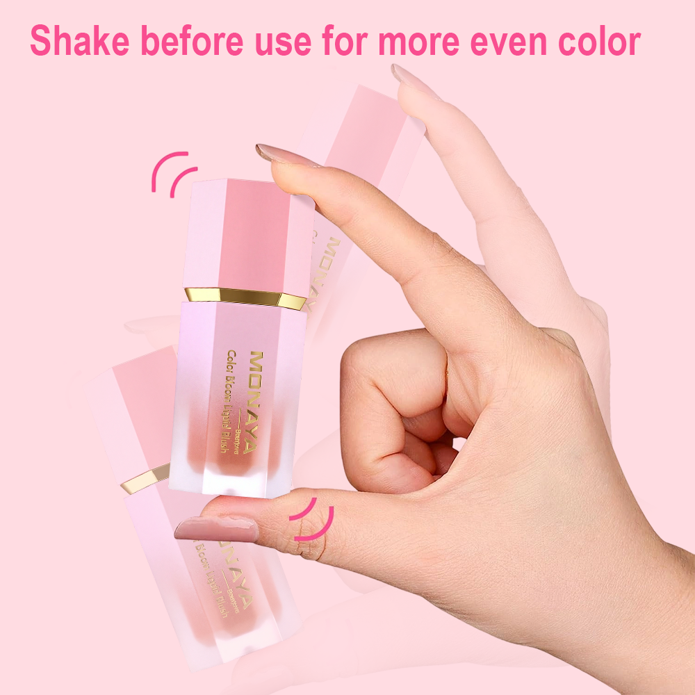 Monaya Velvet Glow Liquid Blush, 8 Shades, OSL-S002