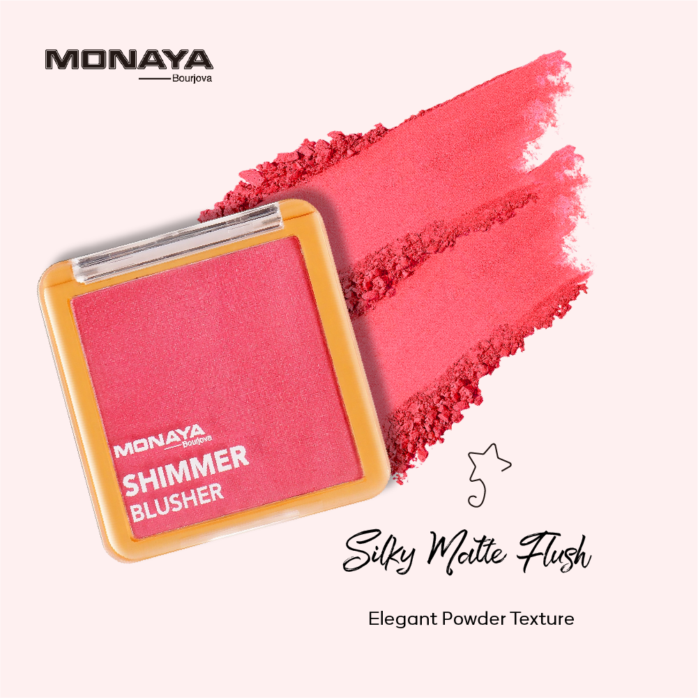 Monaya Radiant Glow Shimmer Blush,6 Radiant Shades,OSL-B002