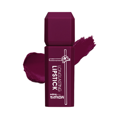 Monaya L015 Longlasting Matte Lipstick, Full Coverage, Lightweight & Moisturizing Formula, Non-Drying Velvet Matte Finish, Vegan & Cruelty-Free