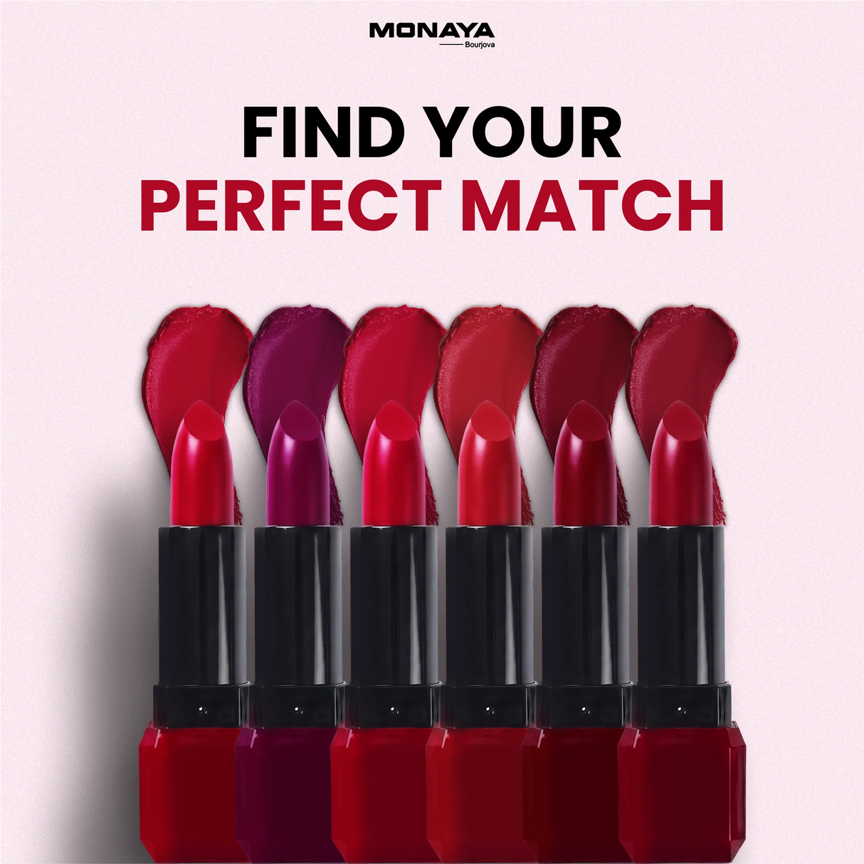 Monaya L015 Longlasting Matte Lipstick, Full Coverage, Lightweight & Moisturizing Formula, Non-Drying Velvet Matte Finish, Vegan & Cruelty-Free