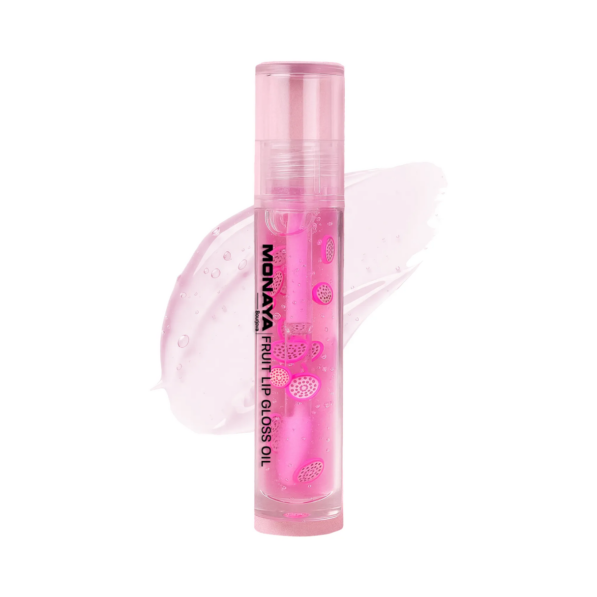 Monaya LO002 Fruit Lip Gloss, Natural Glossy Finish, Nourishing Lip Oil for Soft & Shiny Lips, Hydrating, Non-Sticky, Long-Lasting Moisture, Fruity Scent Lip Care