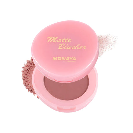 Soft Matte Powder Blush – Natural Matte Finish, Buildable Coverage, Long-Lasting - B007