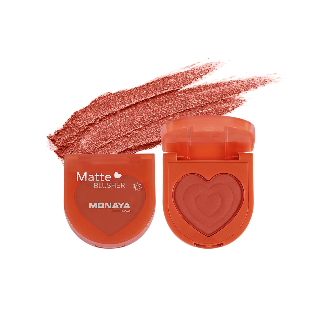 Matte Blusher – Powder Blush Palette, Soft Matte Finish, Buildable Natural Color, Lightweight Long-Lasting Formula, Vegan & Cruelty-Free - B009