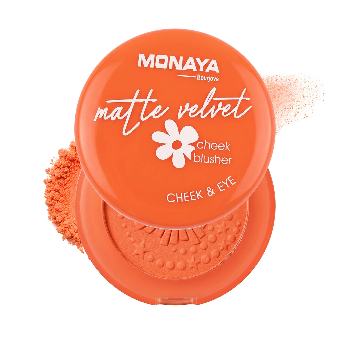 Cheek Blusher Matte Velvet – 4 Shades Powder Blush Palette, Soft Velvet Matte Finish, Buildable Smooth Color, Long-Lasting, Vegan & Cruelty-Free - B015