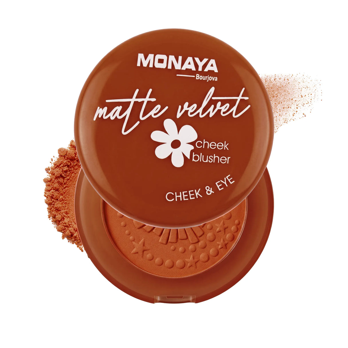 Cheek Blusher Matte Velvet – 4 Shades Powder Blush Palette, Soft Velvet Matte Finish, Buildable Smooth Color, Long-Lasting, Vegan & Cruelty-Free - B015