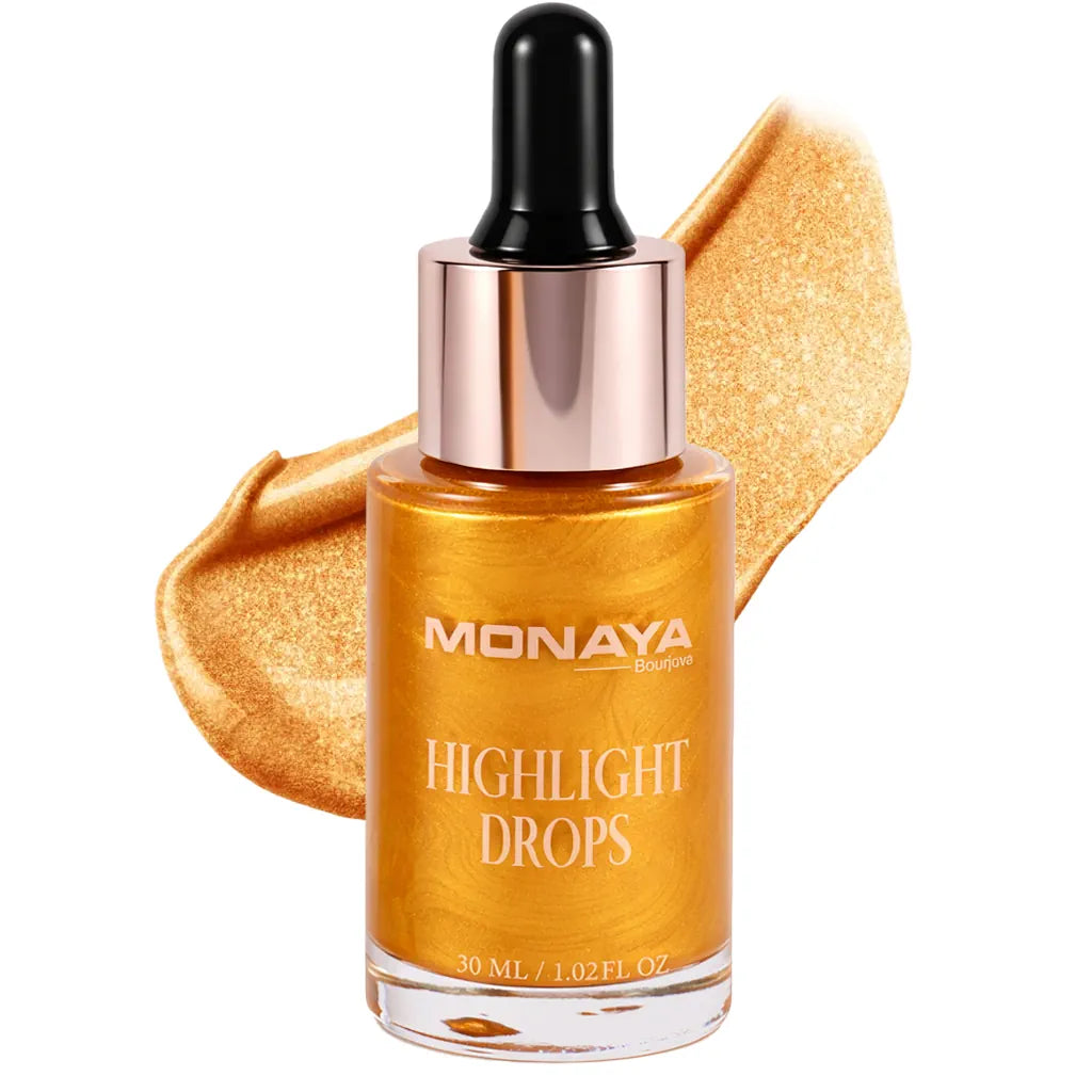 Highlight Drops for Face – Liquid Highlighter Makeup, Lightweight & Long-Lasting Finish – BHC003-H02