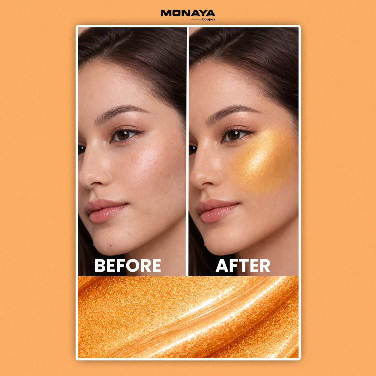 Glow & Blush & Highlight Drops for Face and Body – Lightweight Liquid Glow Drops, Buildable Blush & Highlighter, Radiant Finish, Long-Lasting, Vegan & Cruelty-Free - BHC004-B02