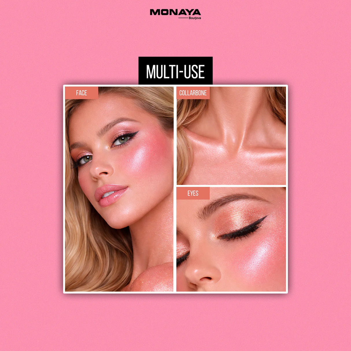 Glow, Blush & Highlight Drops for Face and Body – Liquid Glow Drops, Buildable Blush & Highlighter, Radiant Finish, Lightweight & Long-Lasting, Vegan & Cruelty-Free - BHC004-C03