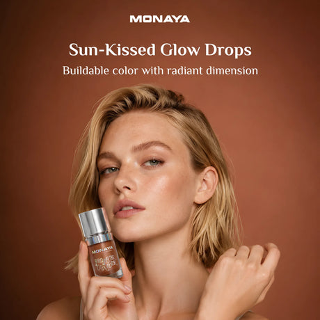 Glow Drops for Face and Body – Liquid Bronzing Glow Enhancer, Buildable Radiant Color, Lightweight Blendable Formula, Long-Lasting Luminous Finish, Vegan & Cruelty-Free - BHC004-C03