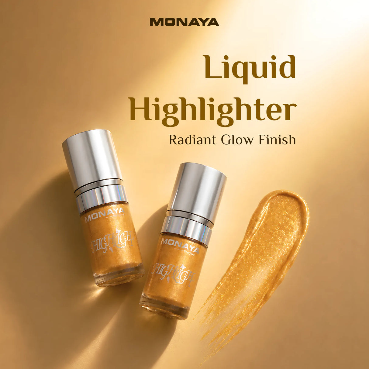Liquid Highlighter – Radiant Glow Illuminator for Face, Buildable Shimmer Finish, Lightweight Blendable Formula, Long-Lasting Luminous Effect, Vegan & Cruelty-Free - BHC004-H02
