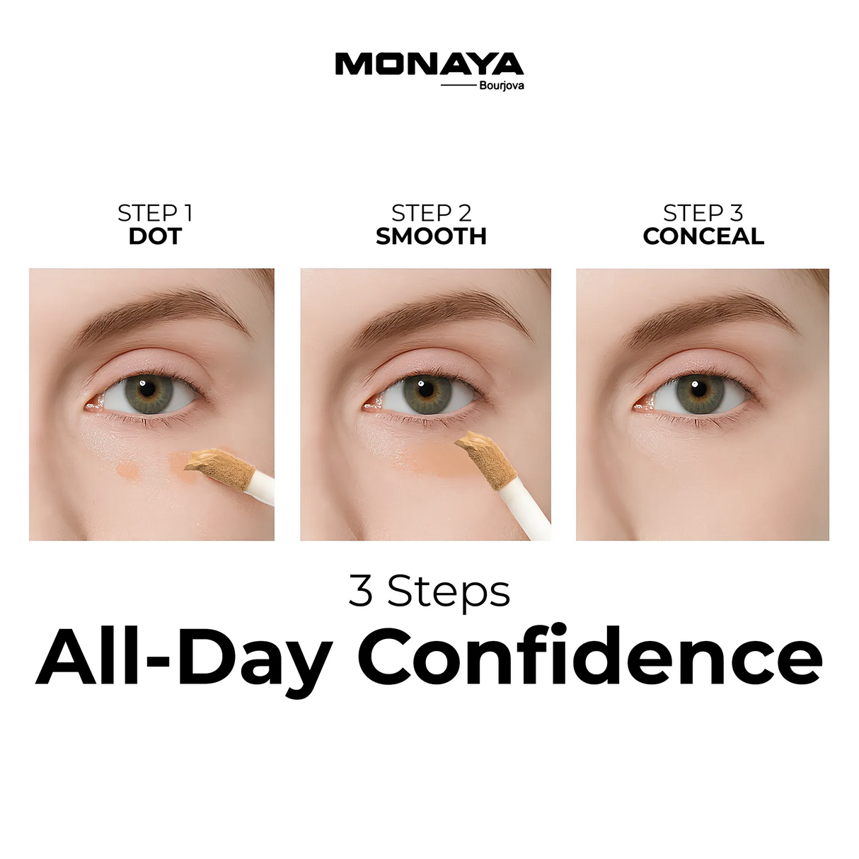 Full Cover Concealer, Moisturizing Formula, Long-Lasting - 6 Shades - C002