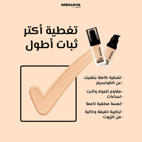 Perfect Matte Foundation, Oil-Free, Long-Lasting - 6 Shades - F001