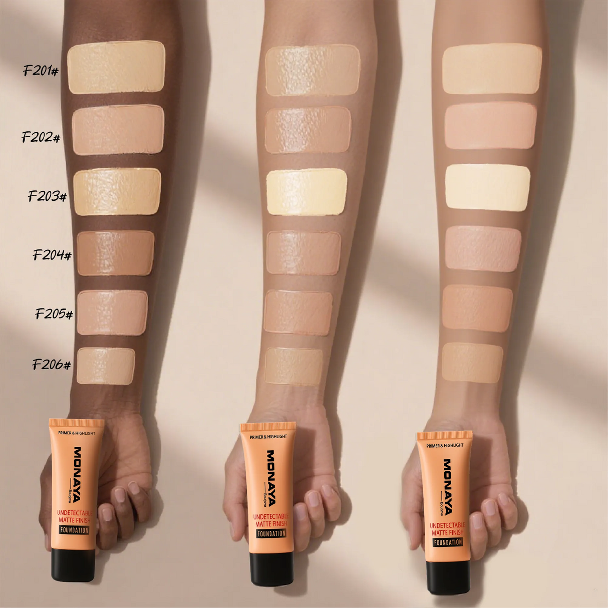 Perfect Matte Liquid Foundation, Full Coverage, 6 Shades, - F002 (30ml)