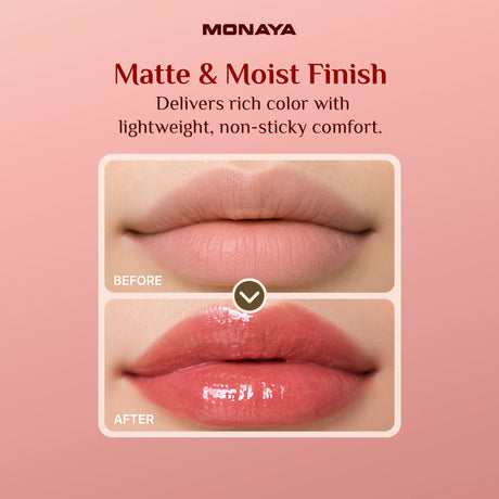 Matte & Moist Lasting Lip Gloss – Comfortable Matte Finish, Smooth & Lightweight - G004