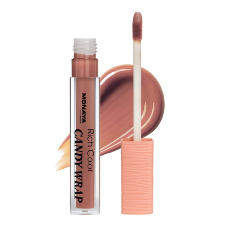 Candy Wrap Lip Gloss, 12 Shades, High Shine & Moisturizing, 4.5ml - G012