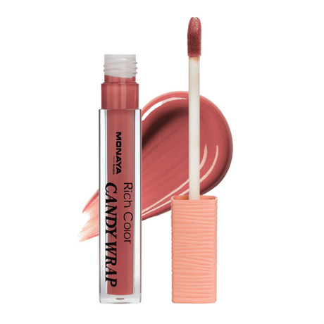 Candy Wrap Lip Gloss, 12 Shades, High Shine & Moisturizing, 4.5ml - G012