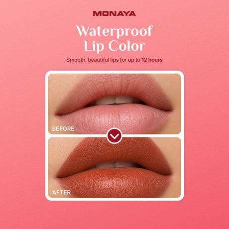 Long Wear Colored Tint – Soft Matte Finish for Naturally Beautiful Lips, Waterproof Long-Lasting Formula with Rich Color Payoff, Lightweight Comfortable Wear for Up to 12 Hours - G024