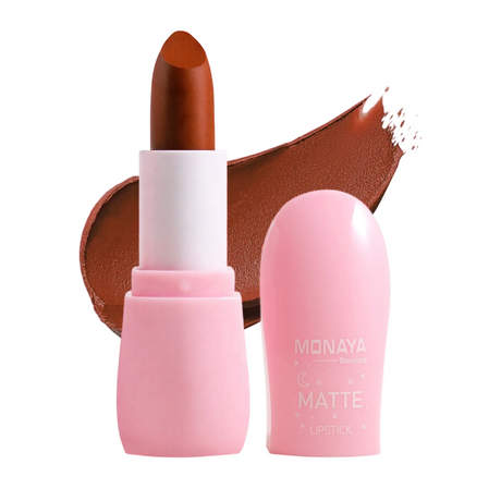 Matte Lipstick, Velvet Finish, Moisturizing Matte Finish - 6 Shades - L006