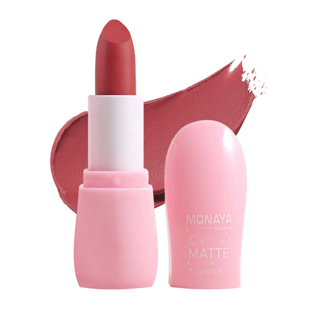 Matte Lipstick, Velvet Finish, Moisturizing Matte Finish - 6 Shades - L006