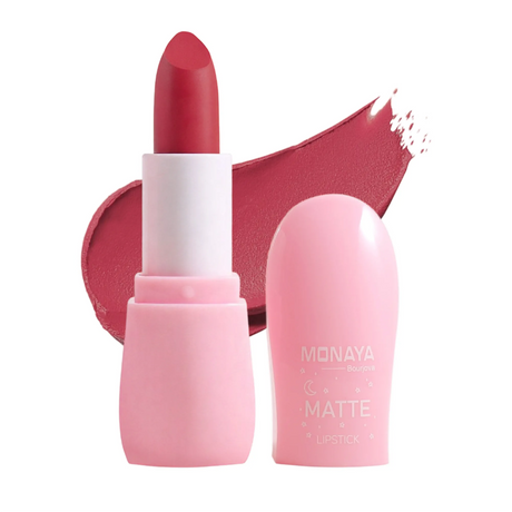 Matte Lipstick, Velvet Finish, Moisturizing Matte Finish - 6 Shades - L006