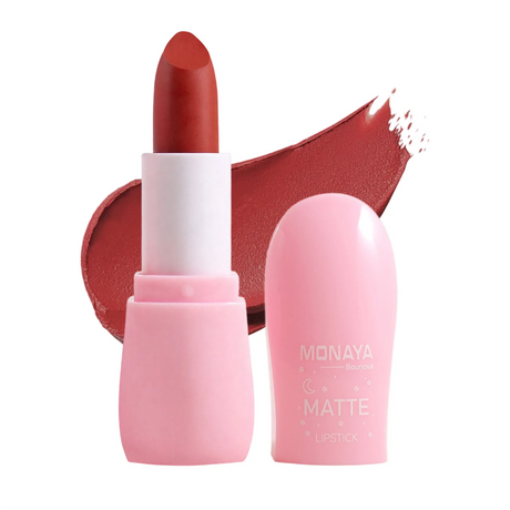 Matte Lipstick, Velvet Finish, Moisturizing Matte Finish - 6 Shades - L006