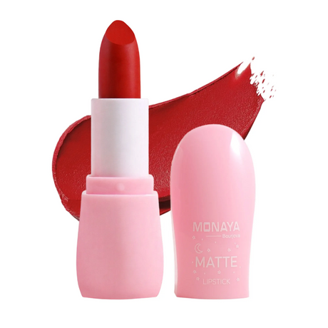 Matte Lipstick, Velvet Finish, Moisturizing Matte Finish - 6 Shades - L006