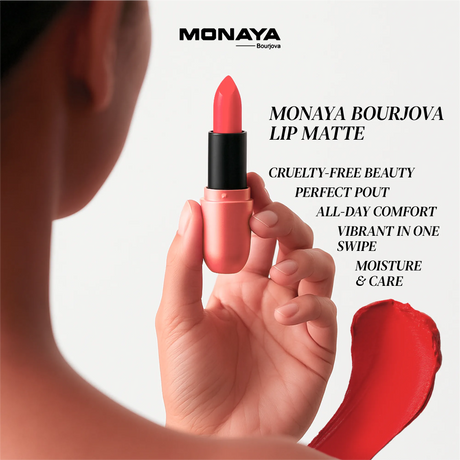 Velvet Touch Matte Lipstick, Hydrating Satin Lipstick - 12 Shades - L007