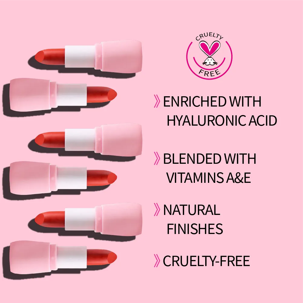 Matte Lipstick, Bold, Long-Lasting, Highly Pigmented - 12 Shades - L013