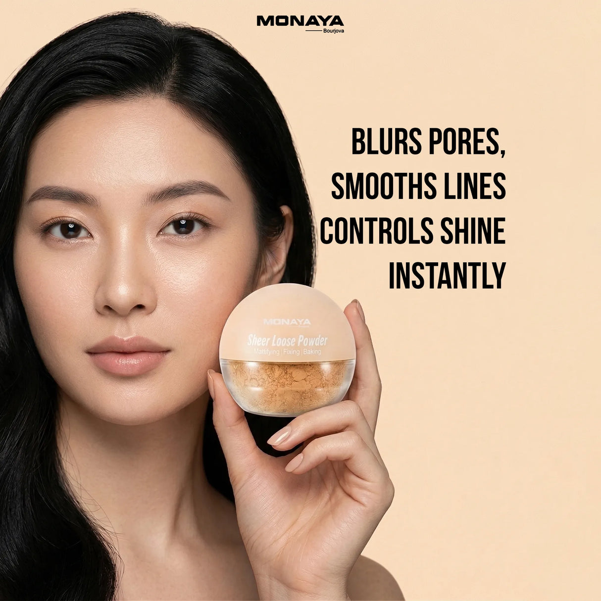 Sheer Loose Powder – Ultra-Fine Lightweight Setting Powder, Natural Soft-Matte Finish, Oil Control, Vegan & Cruelty-Free - LP003