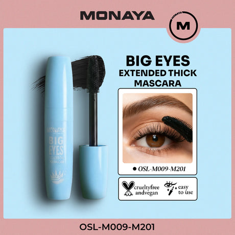 Big Eyes Mascara, Volumizing & Lengthening, M009-Black