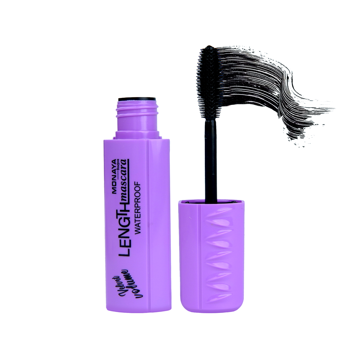 Monaya M012 Big Eyes Extended The Thick Mascara, PROFESSIONAL MAKEUP Volumizing, Lengthening, & Defining-Black