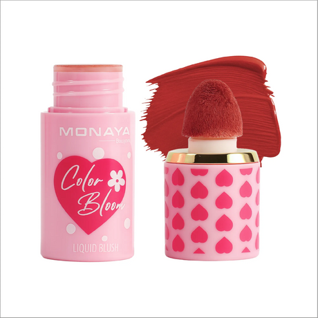 Color Bloom Matte Liquid Blush, pigmented formula, Moisturizing - 8 Shades - S004