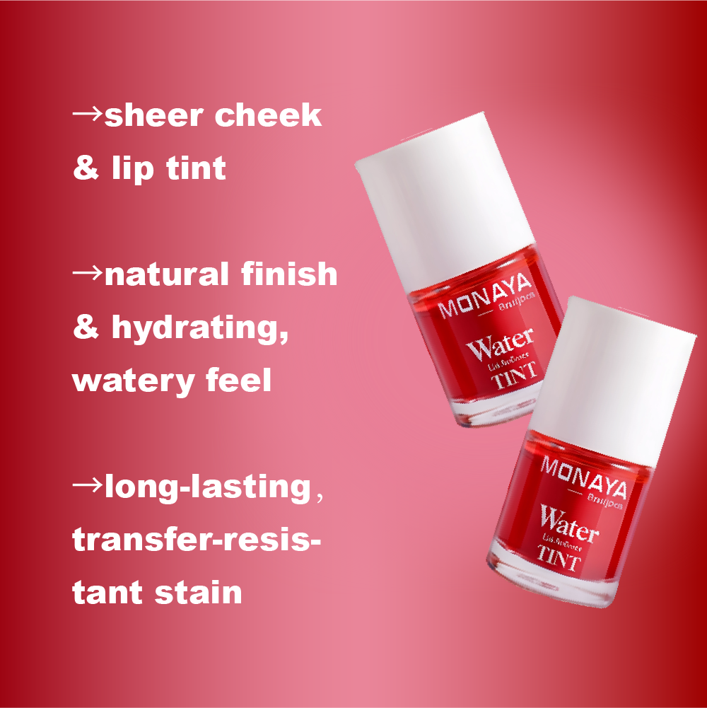 Monaya Hydrating Velvet Lip Tint, 12HR Moisture & Shine,6 Shades,OSL-T002