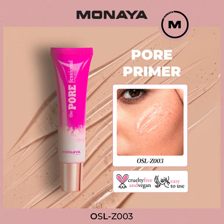 Hydrating & Blurring Makeup Primer, Clear, 24HR Wear - Z003