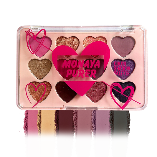 Monaya Purer Eyeshadow Palette, 12 Colors, OSL-Y003