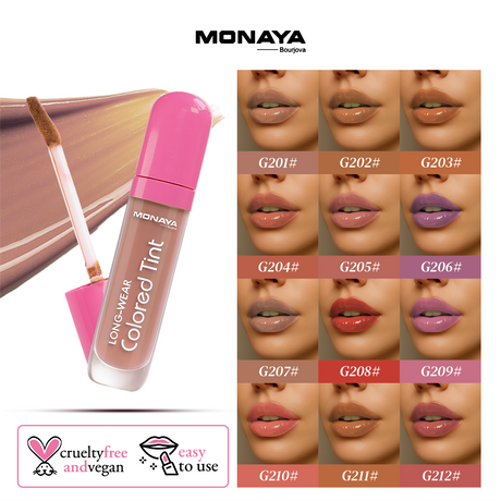 Monaya Candy Wrap Rich Color Lip Gloss, 12 Shades, 4.5ml, OSL-G011
