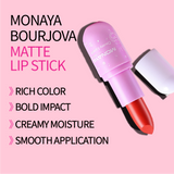 Monaya Bourjova Creamy Lipstick, Mega Last High-Shine, 12 Shades, OSL-L009