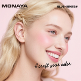 Monaya Radiant Glow Shimmer Blush,6 Radiant Shades,OSL-B002