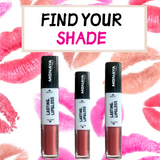 Monaya Velvet Touch Matte & Moist Lip Gloss, 12 Shades, OSL-G005