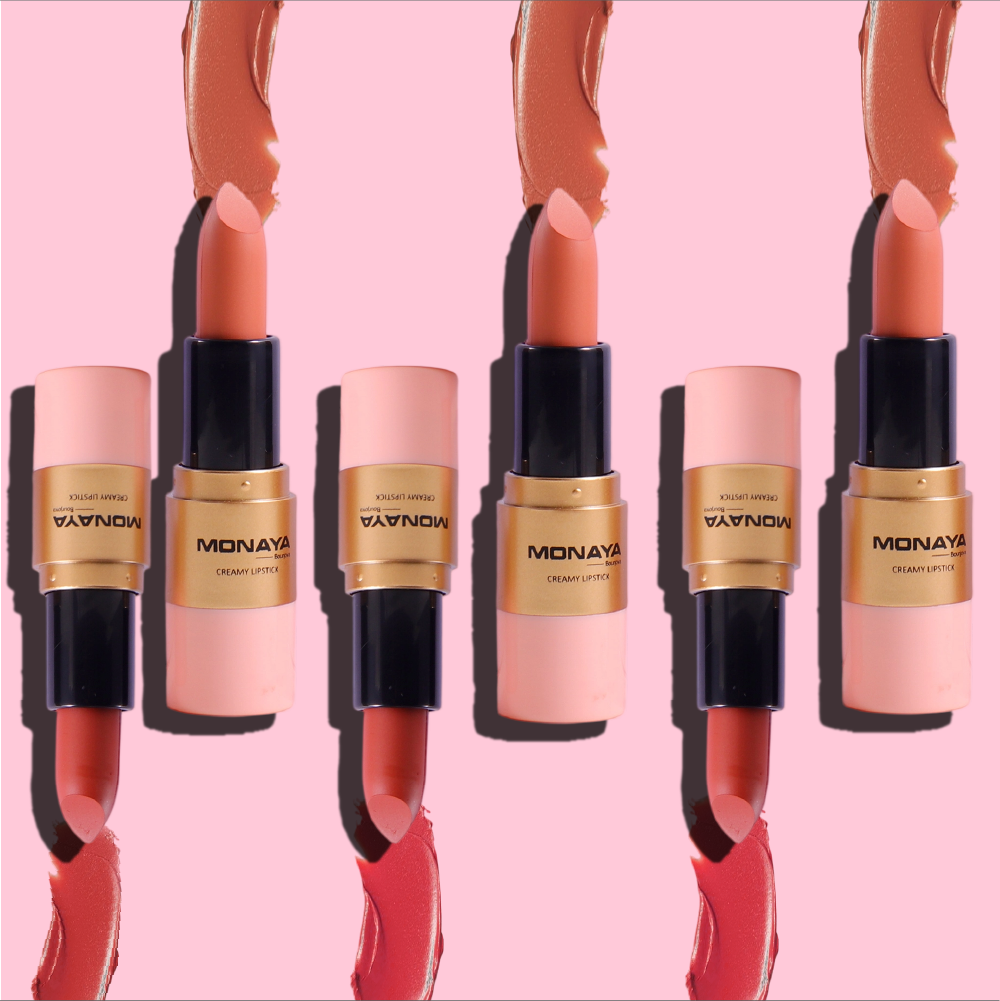 Monaya Soft Touch Lipstick, Creamy Formula, 6 Shades, OSL-L008