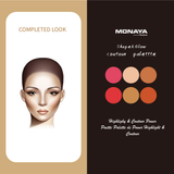Monaya Sculpt & Glow Contour Palette, 6 Shades, OSL-BHC001