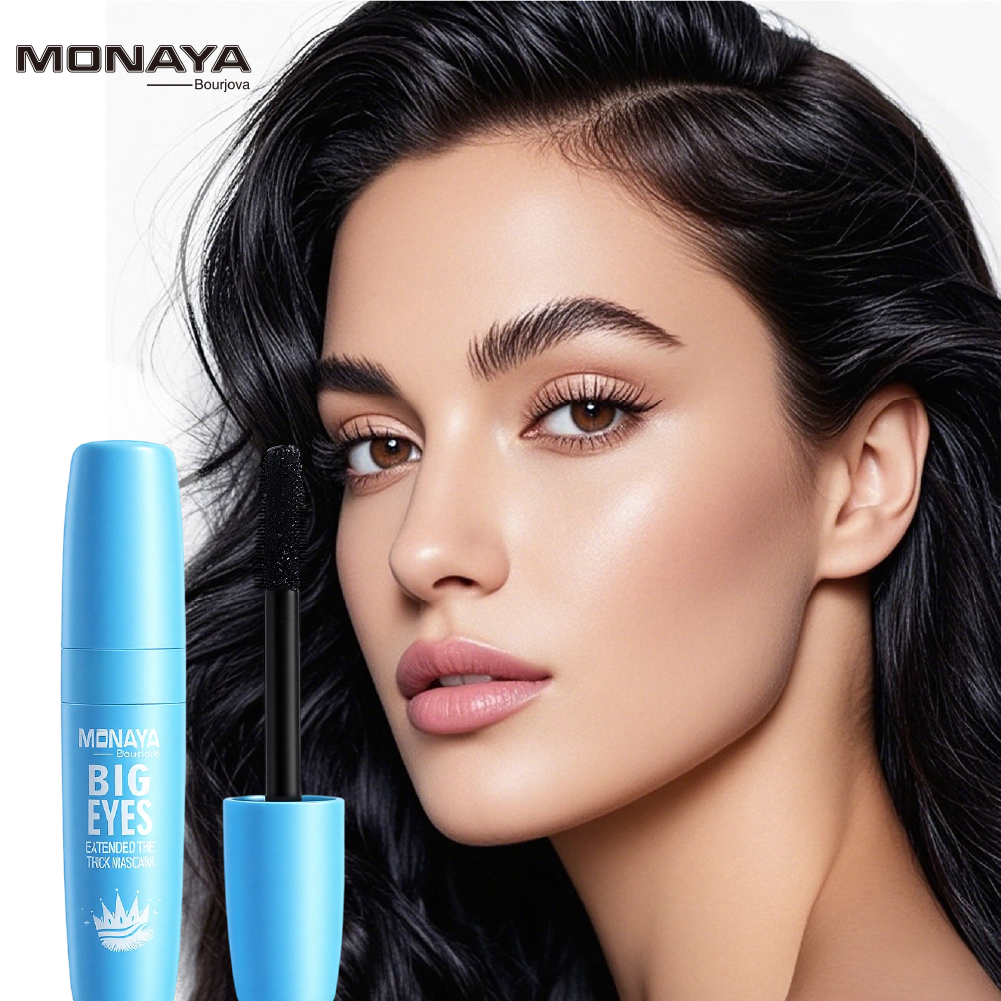 Monaya Bourjova Big Eyes Mascara, Volumizing & Lengthening, M009-Black