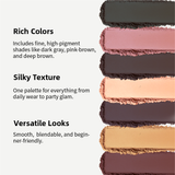 Monaya Bourjova Color Luxe Eyeshadow Set, 14 Shades, OSL-Y015