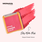 Monaya Radiant Glow Shimmer Blush,6 Radiant Shades,OSL-B002
