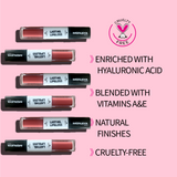 Monaya Velvet Touch Matte & Moist Lip Gloss, 12 Shades, OSL-G005