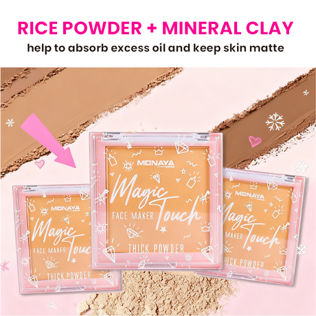 Monaya Magic Touch Face Powder, 6 Shades, OSL-P002